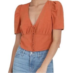 Levi's Tops Levi’s Luisa Cropped Puff Sleeve
